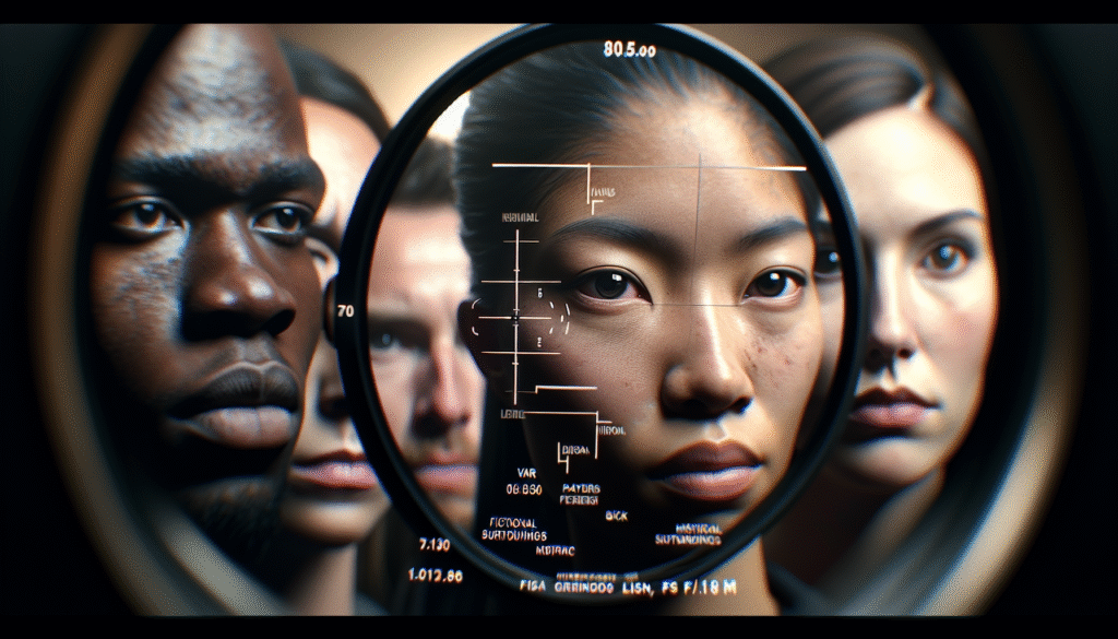 Gros plan sur un écran VAR affichant une décision controversée, avec des joueurs frustrés en arrière-plan, atmosphère de tension. Style photo-réaliste, haute intensité.