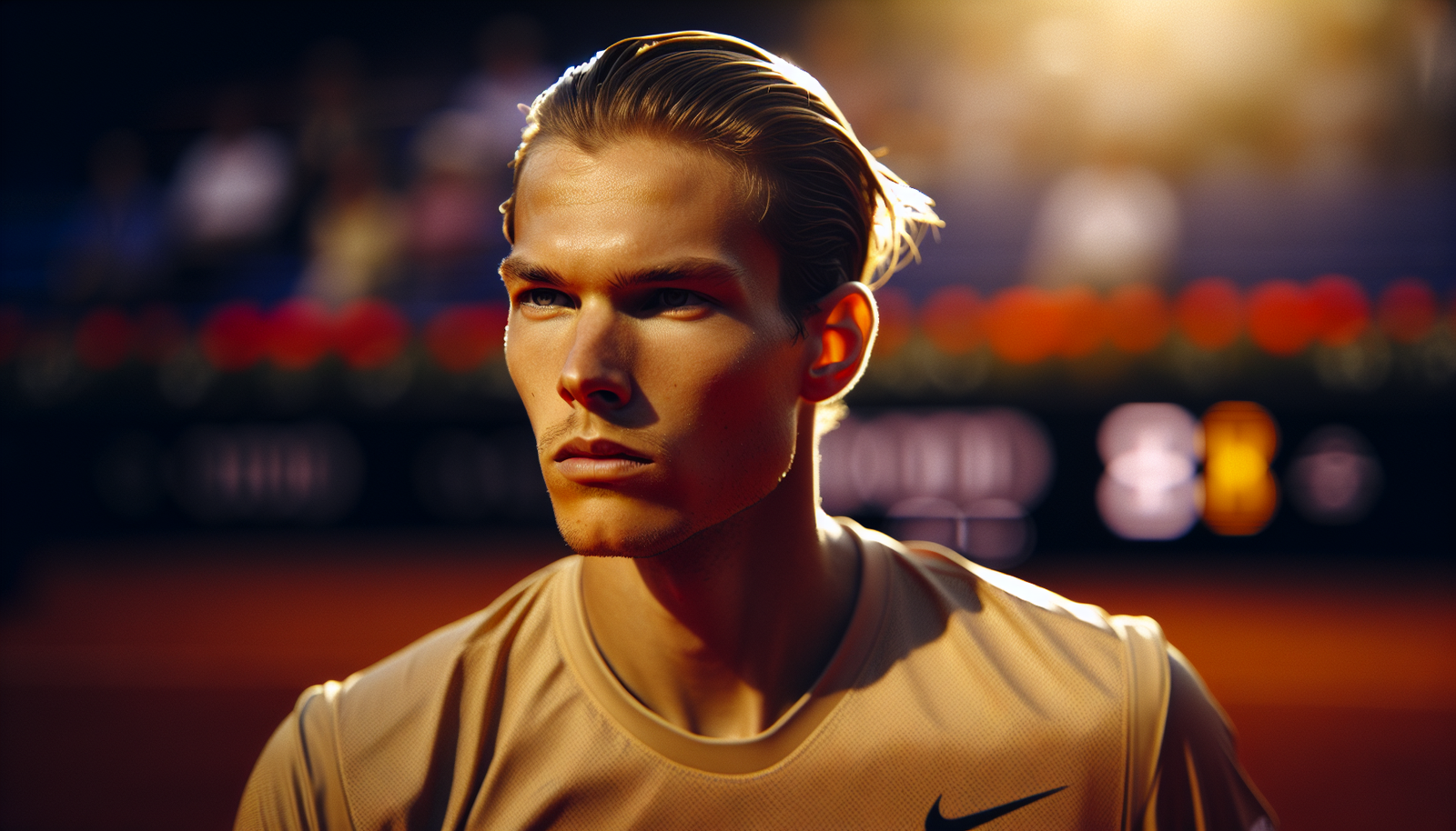 Photo dynamique de Loïs Boisson en pleine action sur le court, expression de détermination intense lors d'un coup gagnant important à Roland-Garros.