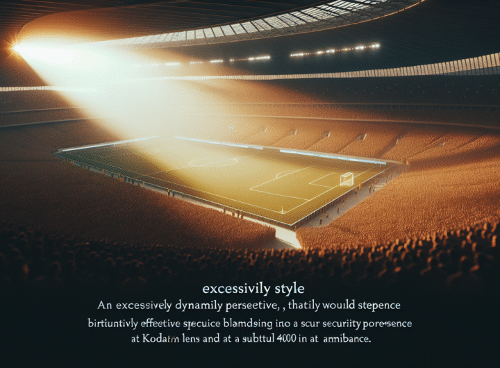 Vue dynamique d'un stade de football rempli de supporters, avec une présence de sécurité discrète mais efficace, ambiance sûre et festive, lumière du soir.