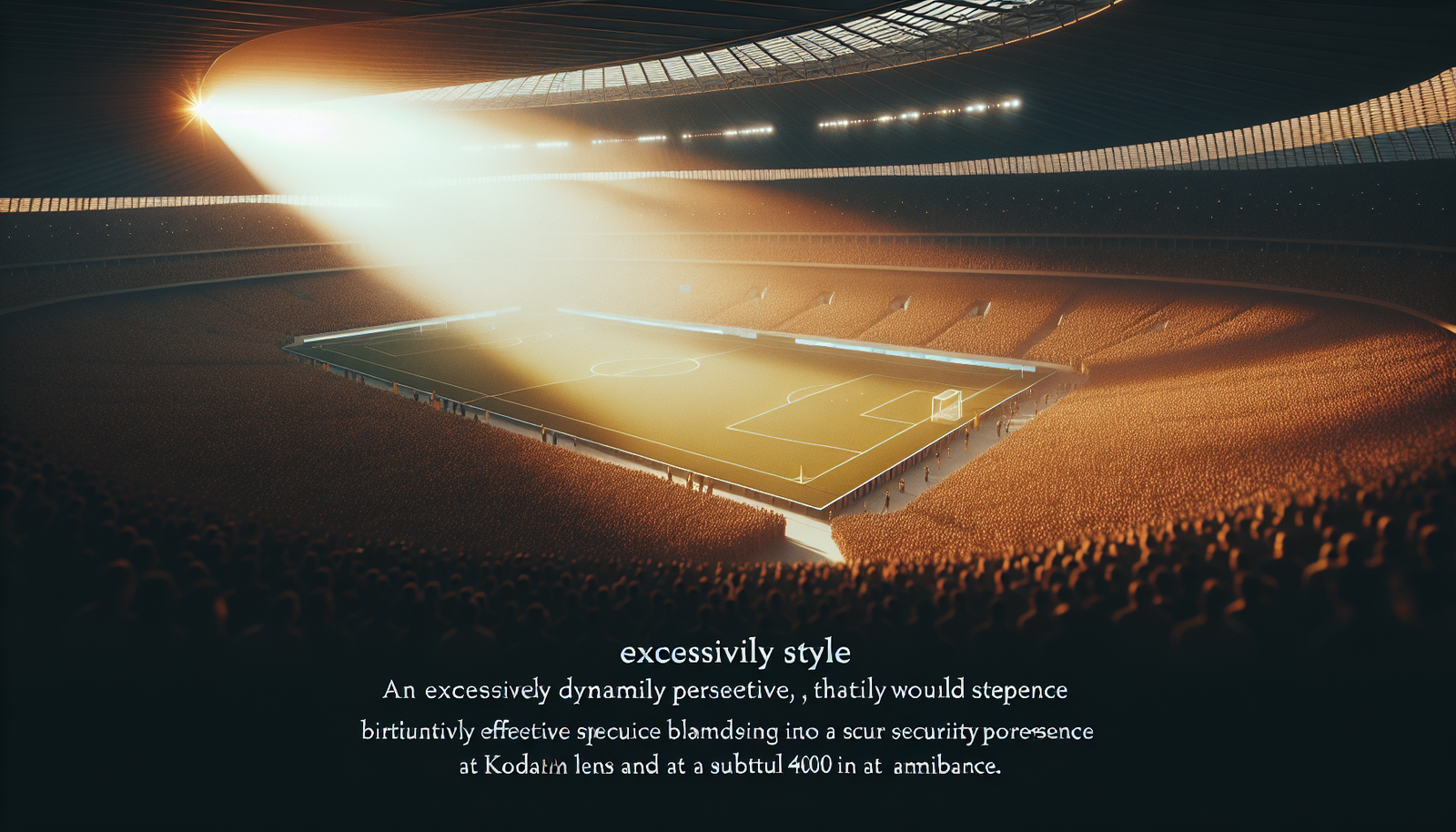 Vue dynamique d'un stade de football rempli de supporters, avec une présence de sécurité discrète mais efficace, ambiance sûre et festive, lumière du soir.